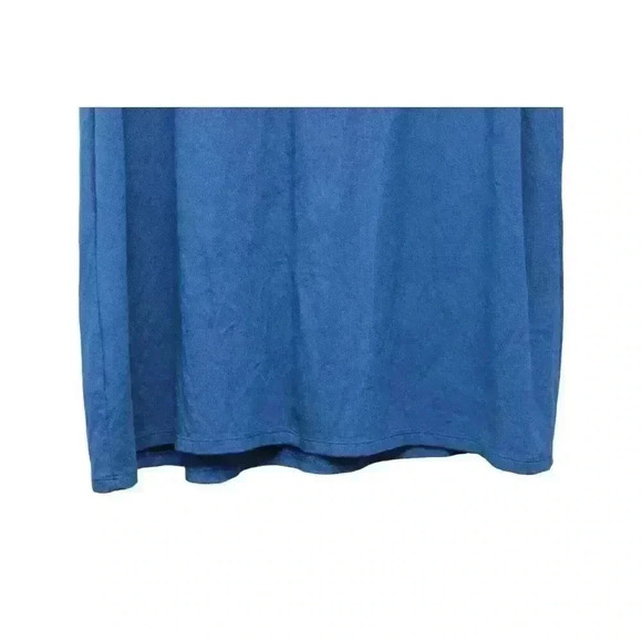 J Jill Wearever Collection Dress Size Medium Cobalt Blue Pintuck Pleat Stretch - Picture 13 of 14